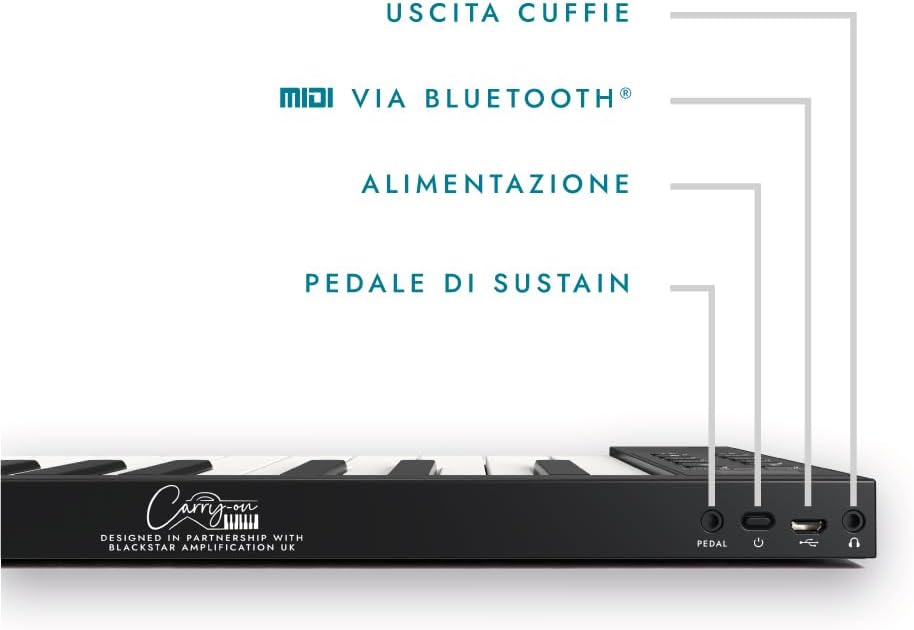 Take it anywhere with this 88-key portable folding digital piano, powered by a USB MIDI controller and comes with a rechargeable battery