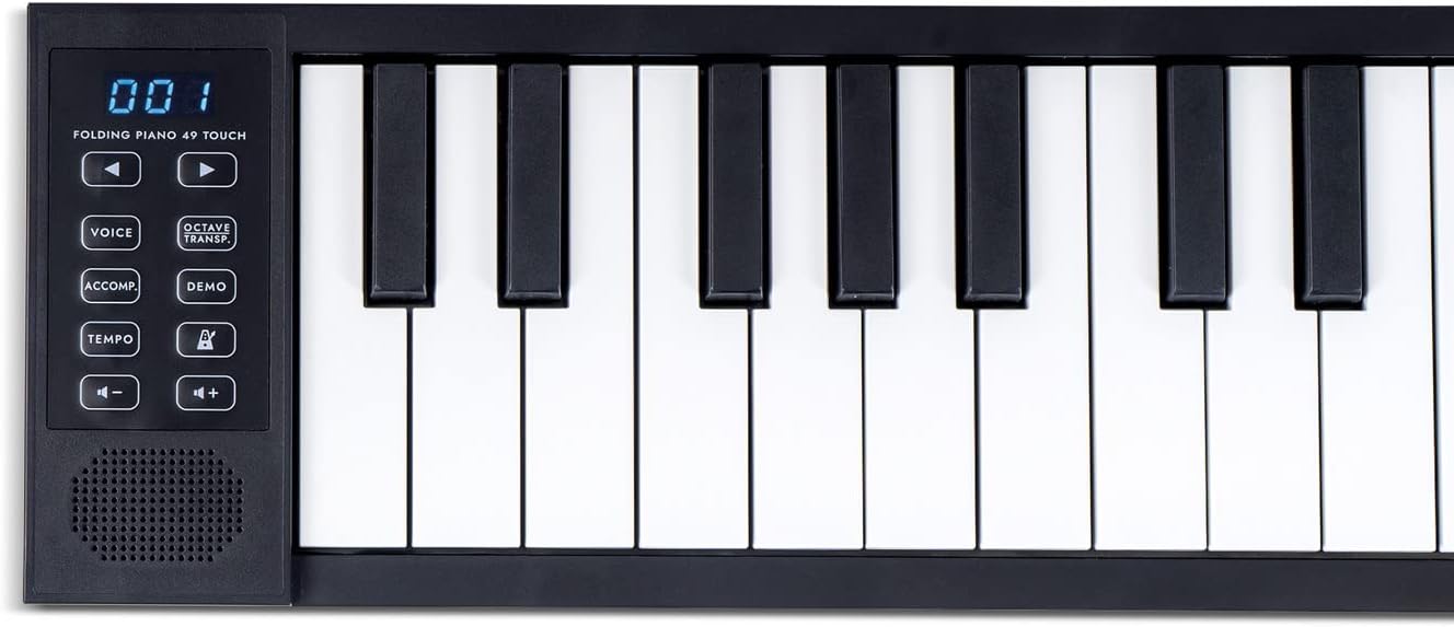 Take it anywhere with this 88-key portable folding digital piano, powered by a USB MIDI controller and comes with a rechargeable battery