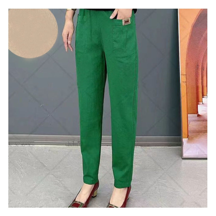 💝Women's Elastic Waist Cotton Pants✈️Buy two pieces and get free shipping