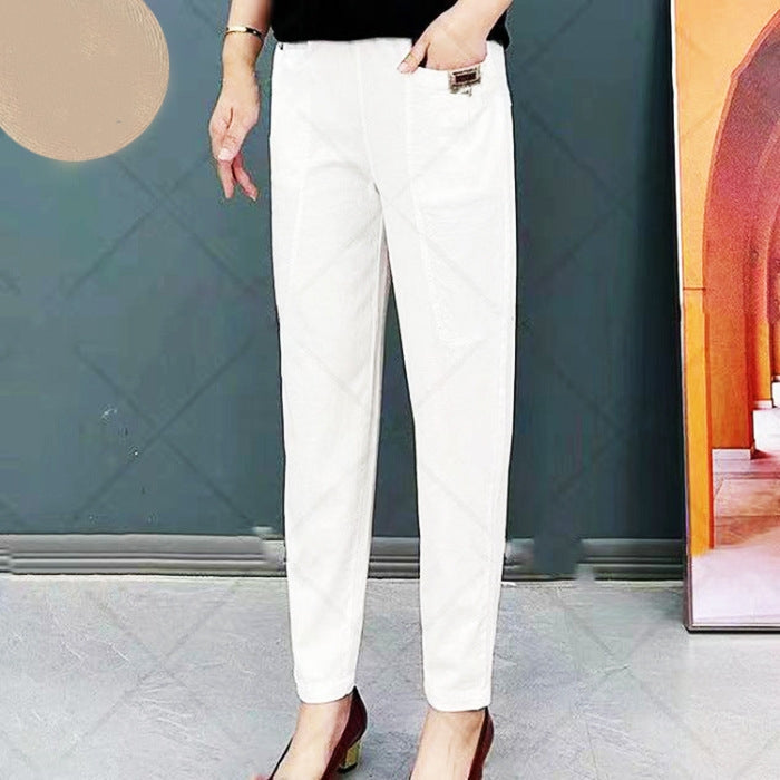 💝Women's Elastic Waist Cotton Pants✈️Buy two pieces and get free shipping