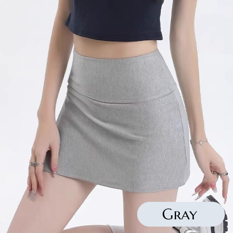 Women's Side Split Skirt with Inner Shorts